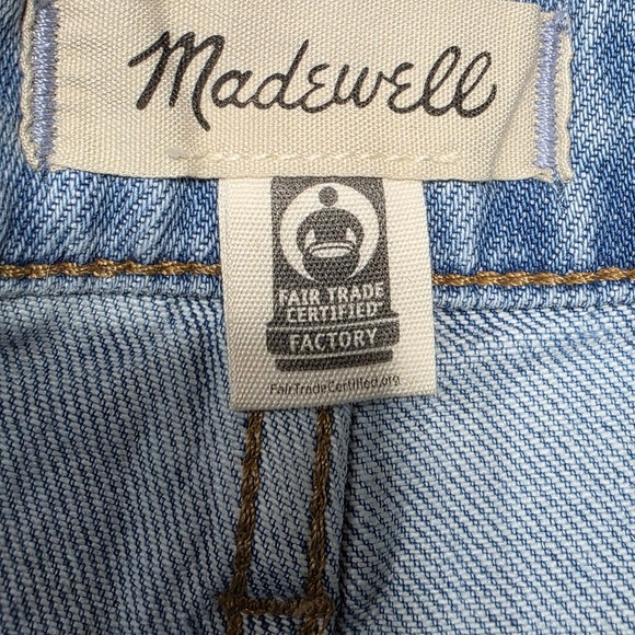 Madewell The Curvy Perfect Vintage Jean Light Wash Distressed Size 31 - Picture 5 of 9